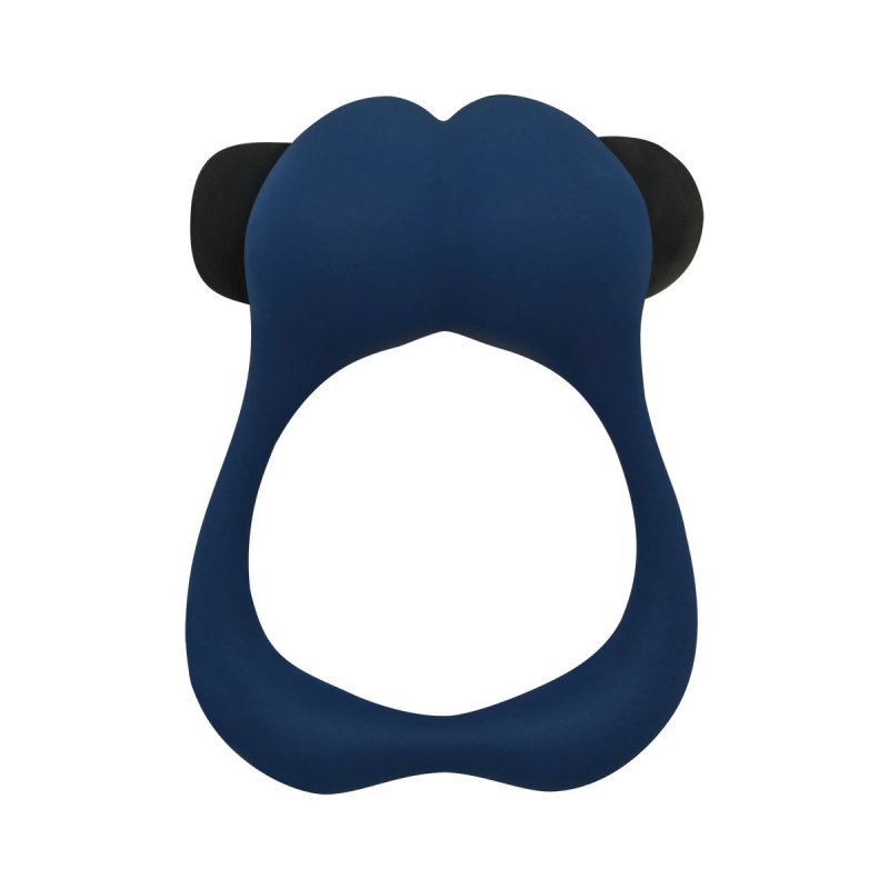 Эрекционное кольцо с вибрацией "Alive Nutty" синее 