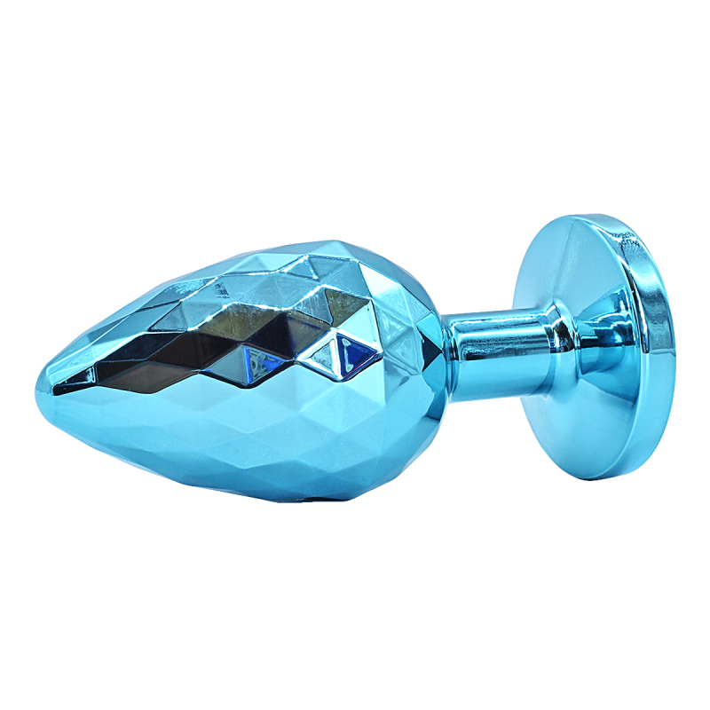 Пробка рельефная с кристаллом "Kanikule" голубая, S 