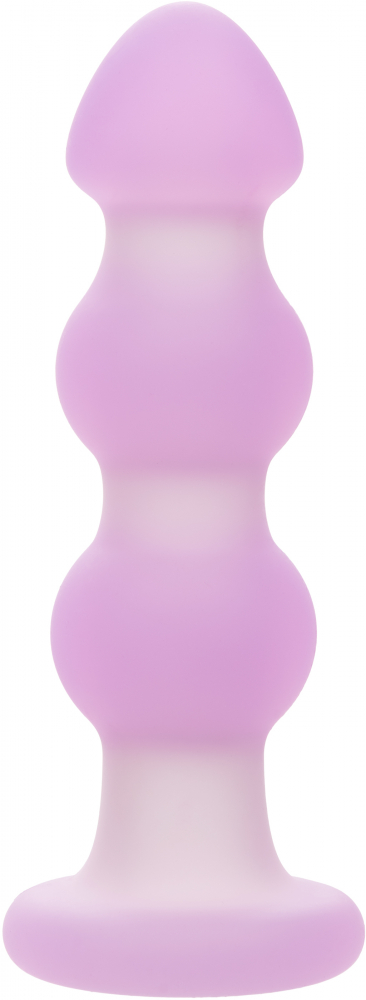 Пробка с вибрацией "Beaded Probe" супер рельефная, лаванда 